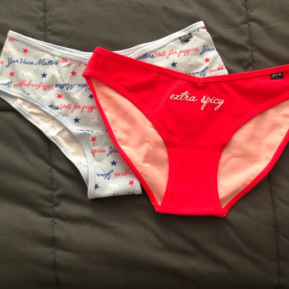 2 pairs Victoria’s Secret PINK panties